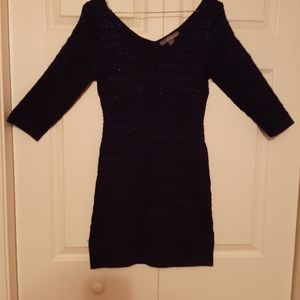 Misses Navy Sparkle Dress